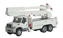 Walthers SceneMaster 949-11754 HO Intl 7600 Bucket Truck - White