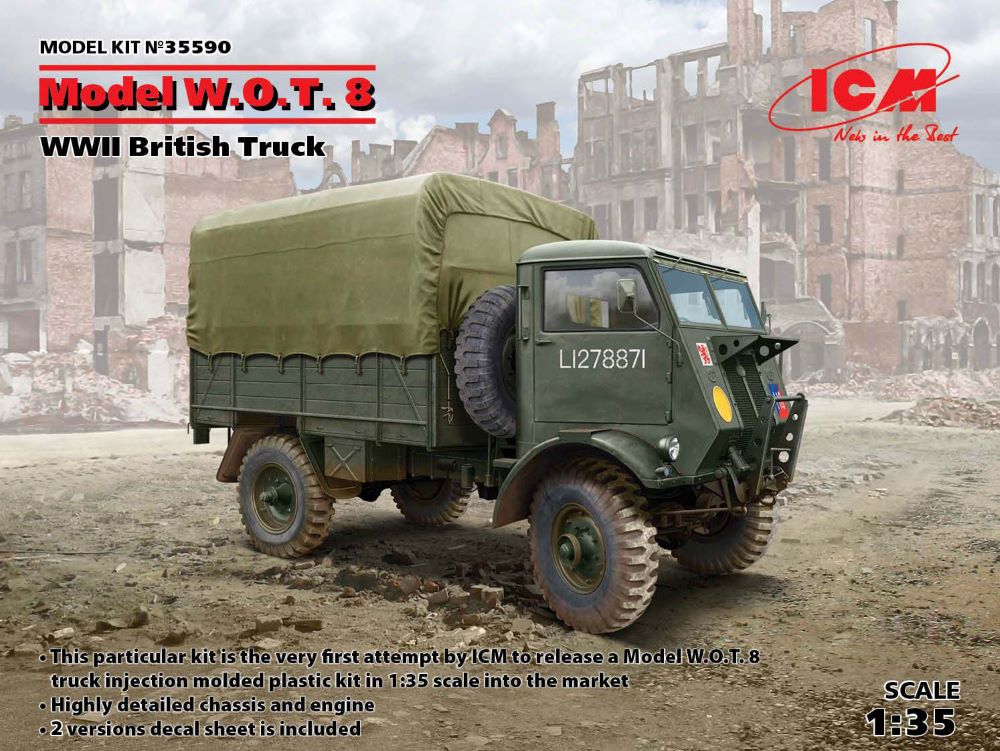 ICM Models 35590 1/35 WWII British Model WOT 8 Truck