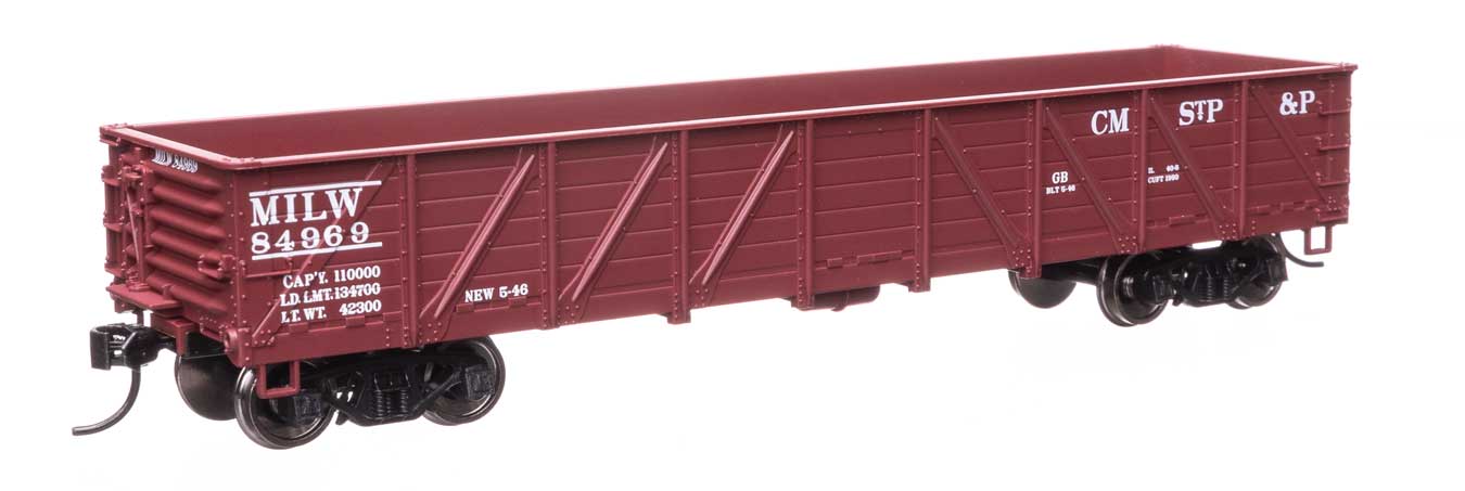 Walthers Mainline 56112 HO Scale 40' 50-Ton Drop Bottom Gondola - Ready to Run -