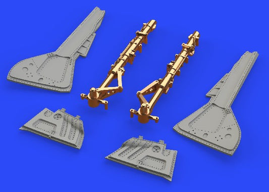 Eduard 648436 1/48 Aircraft- Fw190A5 Undercarriage Legs for EDU (Bronze & Resin)