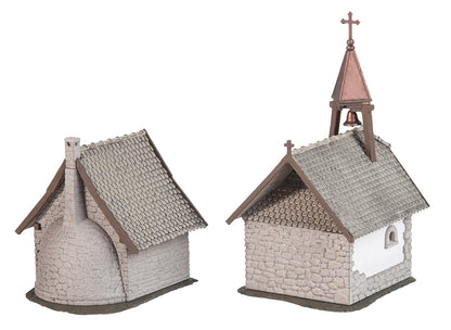 Faller 130571 HO Scale Rural Chapel & Bakehouse Set Kit