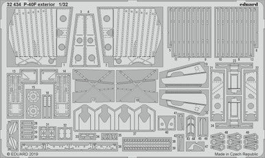 Eduard 32434 1/32 P-40F Exterior for Trumpeter