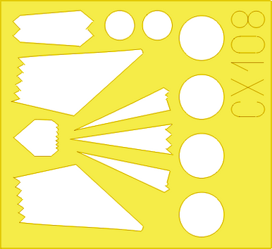 Eduard CX108 1/72 Paint Mask for HASEGAWA F-117 Canopy Mask Set