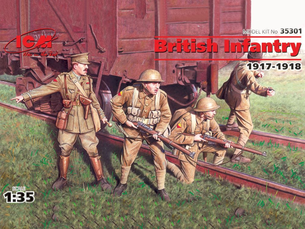 ICM Models 35301 1/35 British Infantry 1917-18 (4)
