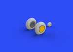 Eduard 632080 1/32 P-40 Wheels w/Pattern Tire for Hasegawa (PE &