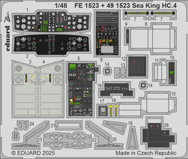 Eduard FE1523 1/48 Sea King HC.4 Zoom Set for AIRFIX Kit
