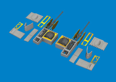 Eduard 6481095 1/48 Type 52 Gun Bays PRINT Brassin for EDUARD Kit