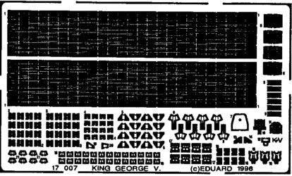 Eduard 17007 1/700 Ship- King George V for TAM