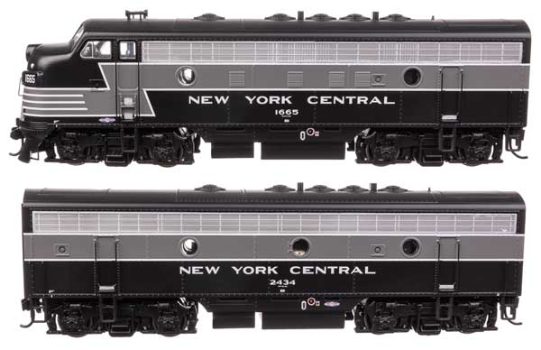 Walthers Mainline 11410 HO Scale EMD F7 A-B Set - Standard DC -- New York Centra