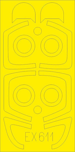 Eduard EX611 1/48 Mask L39ZA for TRP Canopy Mask Set