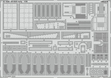 Eduard 321020 1/35 AH-64A Early Photo Etched Set for TRUMPETER
