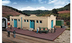 Walthers Cornerstone 933-2921 HO Mission-Style Freight House Kit