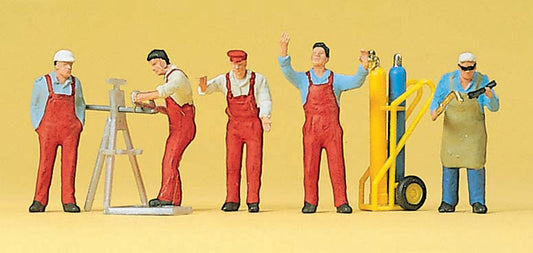 Preiser 10243 HO Scale Craftsmen Figure Set