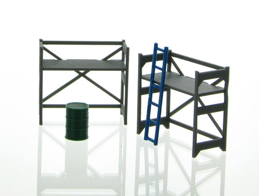 3D To Scale 50-150-GY 1/50 – Scaffolding Set Gray Construction Scene