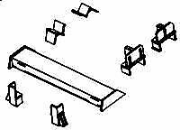 Details West CC-1015 HO Scale Intermodal Details -- Flatcar Restraint
