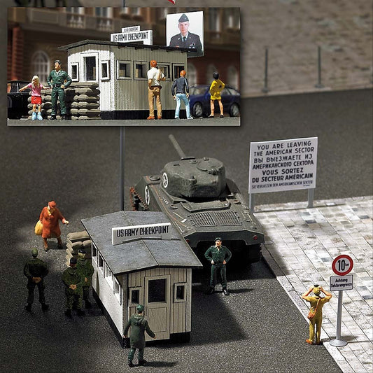 Busch 1490 HO Scale Checkpoint Charlie Guard House Kit