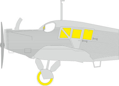 Eduard EX1084 1/48 Junkers F.13 TFace Canopy Mask Set MASK for MINIART