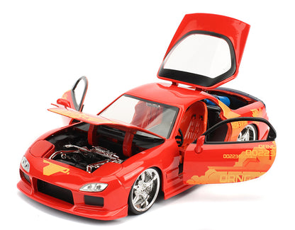 Jada Toys 30747 1/24 Orange Julius's Mazda RX-7, F&F 2009