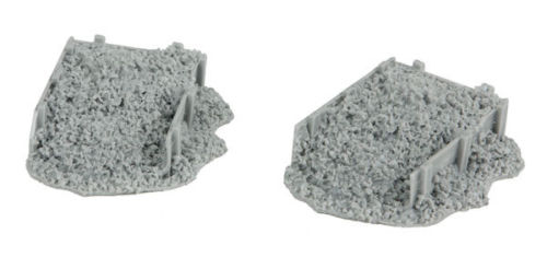 Bar Mills 2024 HO Scale Coal Bins - Unpainted Resin Castings