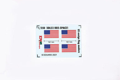 Eduard 3DL53002 1/350 US Ensign Flag Modern Space