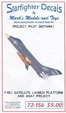 Starfighter Decals 72156 1/72 - F4D1 Skyray Satallite Launch Platform