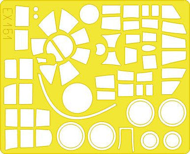 Eduard EX151 1/48 Mask Ju 188E for Dragon Canopy Mask Set
