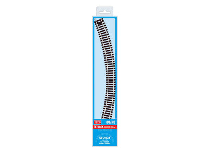 Peco ST-2031 HO Scale Code 100 Nickel Silver Double 45-Degree Curved