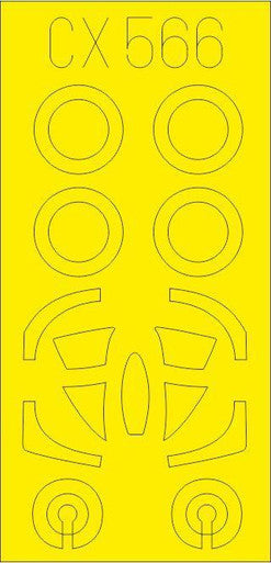 Eduard CX566 1/72 Paint Mask for HOBBY BOSS A-4F Canopy Mask Set