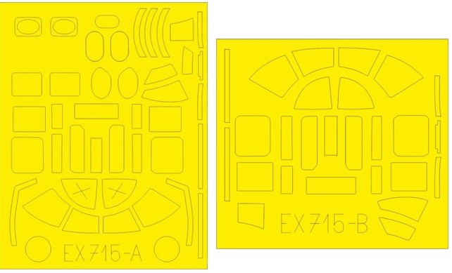 Eduard EX715 1/48 Mask Aircraft- B25D TFace for RVL