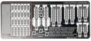 Gold Medal Models 700-19 1/700 Gold Medal EXTRA LADDERS AND