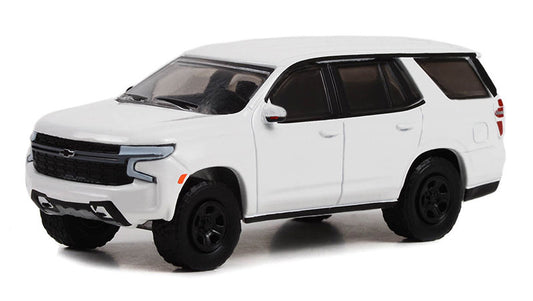 Greenlight 43001-A 1/64 2022 Chevrolet Tahoe PPV, White, Police