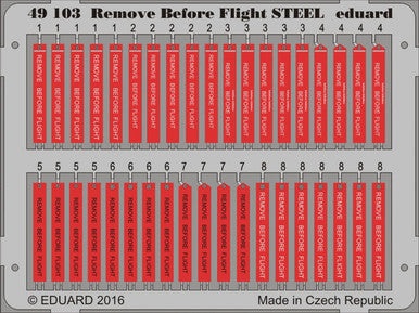 Eduard 49103 1/48 Remove Before Flight Steel (Pre-Painted)