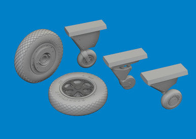 Eduard 6481090 1/48 Wheels Late Brassin for ACADEMY Kit