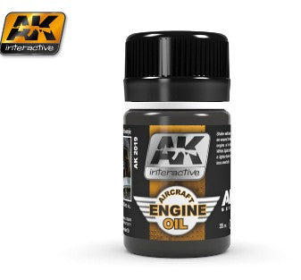 AK Interactive 2019 Air Series: Aircraft Engine Oil Enamel 35ml Bottle