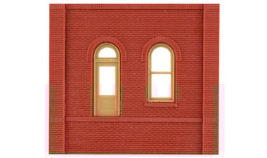 Design Preservation Models 30105 HO Scale Modular Building System(TM) -- Dock Level Wall Sections w/Arched Entry - Kit