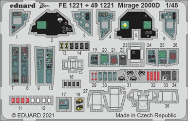 Eduard FE1221 1/48 Mirage 2000D for Kinetic