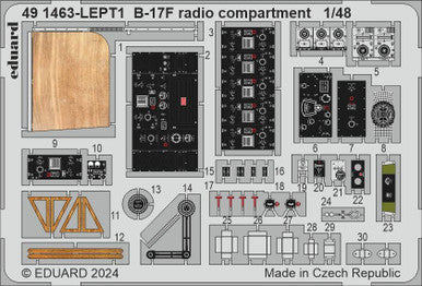 Eduard 491463 1/48 B-17F Radio Compartment Photo Etch for EDUARD