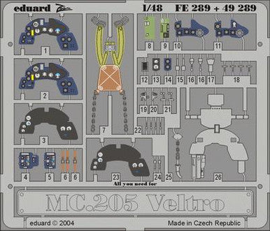 Eduard FE289 1/48 MC 205 Veltro for Hasegawa