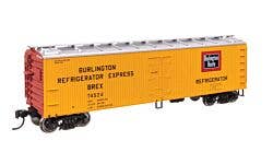 Walthers Mainline 910-41306 HO 40' Reefer Chicago Burlington #74524