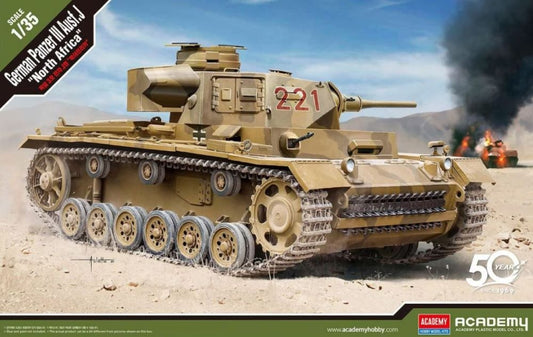 Academy 13531 1/35 German Panzer III Ausf J Tank North Africa