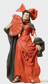 Preiser 29075 HO Scale Individual Figures, Fantasy Female Vampire