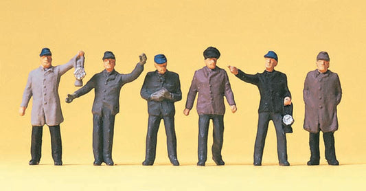 Preiser 14018 HO Scale DB Railway Shunters Figure Set