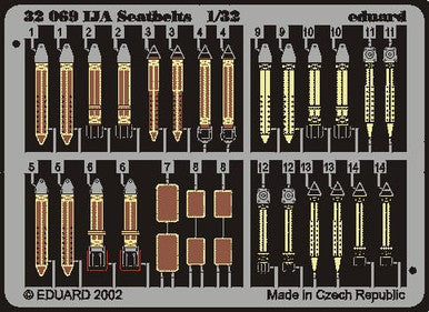 Eduard 32504 1/32 Seatbelts IJA (Pre-Painted)