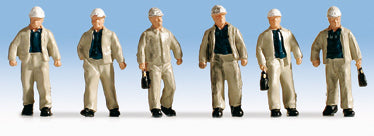 Noch 15042 HO Scale Miners -- pkg(6)