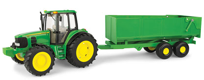 Ertl 46077 1/16 John Deere Tractor with Dump Wagon, Big Farm