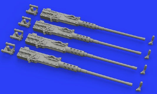 Eduard 648442 1/48 Aircraft- M2 Browning Guns w/Handles (Photo-Etch & Resin)