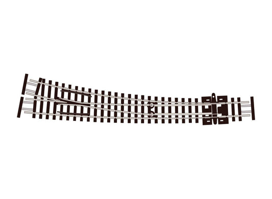 Peco SL-E386F N Scale Code 55 Medium Radius Curved Turnouts w/