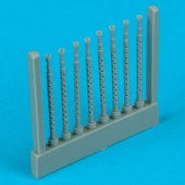 Quickboost 48047 1/48 Lancaster Gun Barrels Round Perforation for TAM