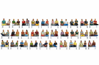 Noch 16072 HO Scale Sitting Passengers Mega Set, 60 Figures