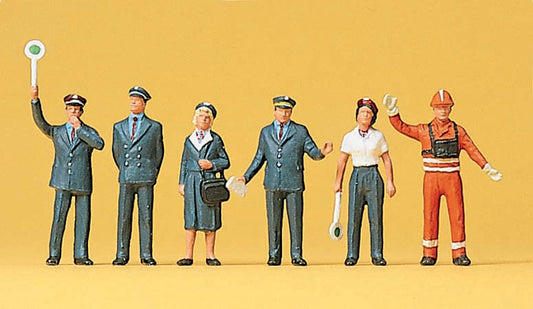 Preiser 10236 HO Scale Railway Personnel Figure Set